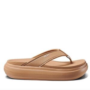 Reef Cushion Bondi Flip-Flop Platform Sandals- Natural